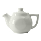 Thumbnail image #1 for Tuxton China DuraTux®© BWT-18A Ceramic Tea Pot, 18 oz, with Lid, White 1 Dozen