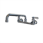 Thumbnail image #1 for NBR Equipment P2W8S16 Commercial Wall-Mount Faucet, Lead-Free, 16" Swing Spout, Ceramic Valves