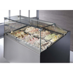 Thumbnail image #1 for Oscartek Gia GIA SQ G2106 Gelato/Ice Cream Display Case, Square Glass, Self-Contained, 24 x 5-Liter Pans, 85-Inch