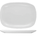 Thumbnail image #1 for International Tableware Quad QP-14 Rectangular Porcelain Platter, 14 x 9-1/2 in, European White 1 Dozen