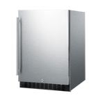 Thumbnail image #1 for Summit Commercial FF64BCSS 1-Section Reach-In Refrigerator, 4.6 cu. ft., Solid Reversible Stainless Steel Door, Bottom-Mounted