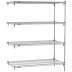 Thumbnail image #1 for Metro Super Erecta SA-2130C-63-A4 Super Adjustable Wire Add-On Shelving Unit, 30"W x 21"D x 63"H, 800 lb. capacity per shelf, 2000 lb. capacity per