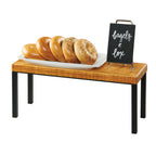 Thumbnail image #1 for Cal-Mil Madera 22066-9-99 Rectangular Wood Buffet Riser, 20"W x 7"D x 9"H, Rustic Pine