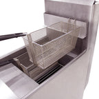 Thumbnail image #2 for Venancio USA Prime PFR50G-CB Gas Freestanding Fryer, 16"W, 50 lb Capacity, Millivolt Controls, Stainless Steel Front & Sides