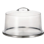 Thumbnail image #1 for TableCraft Products H820P 13" Round Stainless Steel Low-Profile Cake Plate, Dishwasher Safe Case of 12