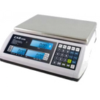 Thumbnail image #1 for Alfa International CAS A2JR-15L Digital Price Computing Scale, 15 lb x .005 lb, Stainless Steel 8" x 11" Platform