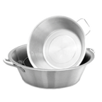 Thumbnail image #1 for Vollrath 72240 Round Stainless Steel Food Container Pan, 24 qt, 21 3/4 in Diameter Case of 3