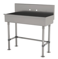 ADA Compliant Freestanding Service Sink, 40W x 19.5D x 42.5H, 304 Stainless Steel