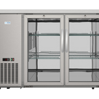 Thumbnail image #6 for Koolmore KM-BC-2GD-SCSS 47.9-Inch Stainless Steel Two-Section Back Bar Cooler with 2 Glass Swing Doors