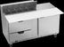 Thumbnail image #6 for Beverage-Air 60-Inch Two-Section Sandwich Top Refrigerated Counter with 1 Door, 2 Drawers, and 10-Pan Top