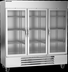 Thumbnail image #6 for Beverage-Air Horizon Series Three-Section Glass Door Reach-In Refrigerator, 70.19 Cu. Ft., Bottom Mount
