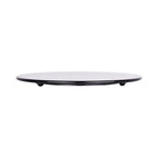 Thumbnail image #2 for G.E.T. Ona Pedestal - EGS M114-B 11-inch Round Flat Black Melamine Plate Case of 6