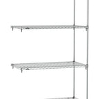 Thumbnail image #1 for Metro Super Erecta SA-1824C-86-A4 Super Adjustable Wire Add-On Shelving Unit, 24"W x 18"D x 86"H, 800 lb. capacity per shelf, 2000 lb. capacity per