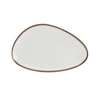 Thumbnail image #1 for Mikasa Hospitality (Lifetime Brands, Inc.) Lodge 5256150 11" Free-Form Coupe Plate, Cream White Vitrified Porcelain Case of 12