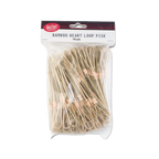 Thumbnail image #2 for TableCraft Products Cash & Carry BAMH45 Bamboo Heart Looped Cocktail Picks, 4-5/8" Case of 12