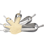 Thumbnail image #1 for Alegacy Foodservice Products 100020 Utility Scoop, 24 oz, Aluminum, Round Bottom, Grooved Fingergrip Handle Case of 12