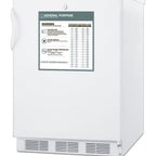 Thumbnail image #1 for Summit Commercial Accucold® FF7LWGPC Counter-Height Healthcare Refrigerator, 5.5 cu. ft., Solid Hinged Door, Keyed Lock
