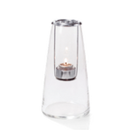 Thumbnail image #1 for Hollowick/Steelite Lighthouse 1608C Hanging Tealight Holder, Clear Hand-Blown Glass, 8-1/4"H