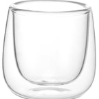 Thumbnail image #1 for JB Prince Comatec RB114 24 Double-Wall Transparent Glass Cup, 2.7 oz, 3" H x 3" Dia.