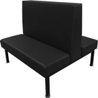 Thumbnail image #1 for Oak Street Union Station US-7242-DBL Double Restaurant Booth, 72"L x 42"H, Upholstered Back & Seat, Metal Frame