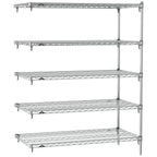 Thumbnail image #1 for Metro Super Erecta SA-2430C-63-A5 Super Adjustable Wire Add-On Shelving Unit, 30"W x 24"D x 63"H, 800 lb. capacity per shelf, 2000 lb. capacity per