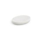 Thumbnail image #1 for Mikasa Hospitality (Lifetime Brands, Inc.) Chic 5314528 White Marble Free-Form Porcelain Plate, 6" Case of 24