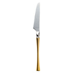 Thumbnail image #1 for Kadra Kitchenware Vikko Dine VF-KN35-IGS Steak Knife, Two-Tone Gold & Silver Mirror Finish, 18/10 Stainless Steel Case of 144