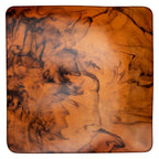 Thumbnail image #1 for Steelite International Kenny Mack KMK2800TOR Square Resin Serving Tray, Tortoise, 12-1/8"L x 12-1/8"W x 1-1/4"H