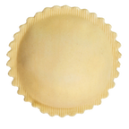 Thumbnail image #1 for Arcobaleno Pasta Equipment MOLD-AMFR-35 Ravioli Mold, 38 g, 80 mm Diameter, Round Scalloped Edge