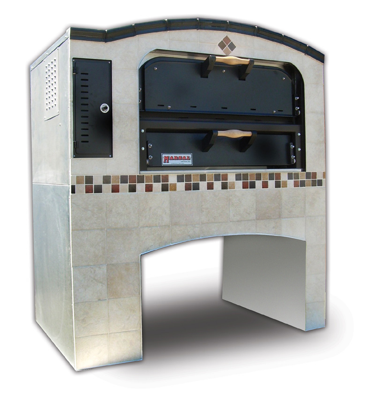 Product image #5 for Marsal Slice MB-236 Stacked Gas Deck Pizza Oven with Two 24 x 36 Inch Chambers