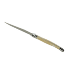 Thumbnail image #2 for Steelite Jean Du Bost, Laguiole Horn 5394S057 9-Inch Serrated Steak Knife with Horn Handle, 13/0 Stainless Steel