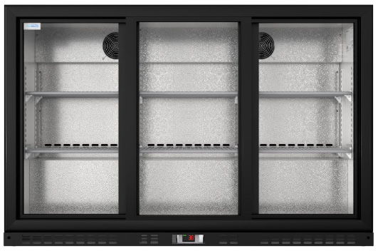Product image #9 for KoolMore 53-Inch Three-Section Back Bar Refrigerator with 3 Sliding Glass Doors, 11.3 Cu. Ft., Black