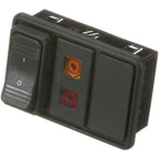 Thumbnail image #1 for AllPoints Foodservice Parts & Supplies 8009018 Manual On/Off Control Switch, 4-Terminal, 24V Amber/Red Indicator Lamps