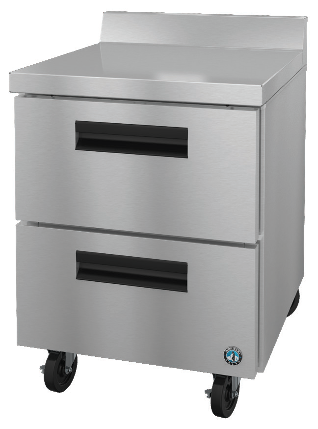 Product image #5 for Hoshizaki Steelheart 27-Inch One-Section Worktop Refrigerator with 2 Drawers, Self-Contained Rear-Mounted, 1/6 HP