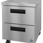 Thumbnail image #5 for Hoshizaki Steelheart WR27B-D2 27-Inch One-Section Stainless Steel Worktop Refrigerator with 2 Drawers, Self-Contained Rear-Mounted