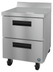 Thumbnail image #5 for Hoshizaki Steelheart 27-Inch One-Section Worktop Refrigerator with 2 Drawers, Self-Contained Rear-Mounted, 1/6 HP