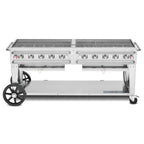 Thumbnail image #1 for Crown Verity Mobile Cooking CV-RCB-72 Mobile LP Gas Charbroiler, 81-Inch, 10 Burners, Stainless Steel Grates