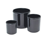 Thumbnail image #1 for Cal-Mil 1950-32-13 Round Melamine Crock, 32 oz (1 qt), 5" Diameter x 5-1/2"H, Black Case of 4