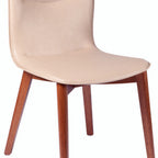 Thumbnail image #1 for Tramontina USA, Inc. 14162-131 Stackable Tauari Wood Chair with Beige Upholstered Seat and Back