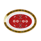 Thumbnail image #1 for Thunder Group Longevity 2112TR Oval Deep Melamine Platter, 16 oz, 12 x 9 in Case of 6 Dozen