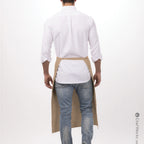 Thumbnail image #2 for Chef Works 122A-KHA-0 Bistro Waist Apron, 32" L x 27½" W, 2 Patch Pockets, 65/35 Poly/Cotton, Khaki