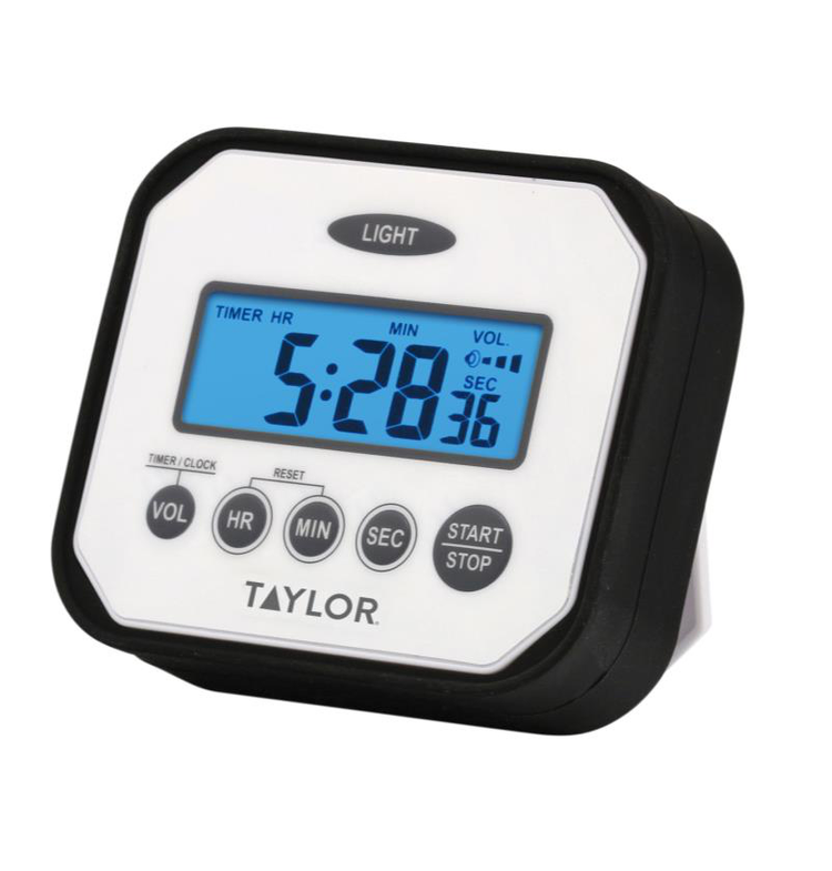 Product image #2 for Taylor Precision Digital Kitchen Timer/Clock with Count Up/Down, Memory Recall, Backlight, Magnet Mount, IP65