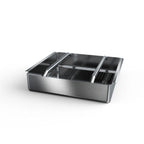 Thumbnail image #1 for NBR Equipment PB-2030 Pre-Rinse Basket, 5" Deep, Fits 20"W x 30"D Fabricated Sink Bowls, 16/304 Stainless Steel