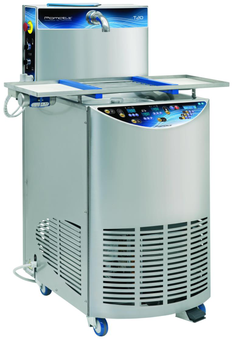 Product image #5 for Pomati T20 Free-Standing Chocolate Tempering Machine with 24 kg Tank, Heated Vibrating Table, 400V/3-Phase