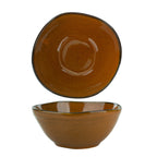 Thumbnail image #1 for International Tableware Luna LU-18-TA Nappie Bowl, 14 oz, 5-5/8" Round, Terracotta Reactive Glaze 1 Dozen