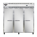 Thumbnail image #1 for Continental Refrigerator 3RRFNSS Three-Section Reach-In Refrigerator/Freezer, Self-Contained, Stainless Steel, Solid Doors