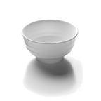Thumbnail image #1 for G.E.T. Zen - EGS JW1107-W White Melamine Bowl, 34 oz., 7-1/8" Diameter x 3-3/4" High, Round Case of 6