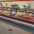 Thumbnail image #1 for Oscartek La Crosse LA CROSSE RM1150 Red Meat High-Humidity Refrigerated Display Case, 46", Double-Pane Lift-Up Front and Side Glass