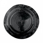 Thumbnail image #1 for G.E.T. Della Terra - EGS D1134-B Black Melamine Plate, 11-3/4" Diameter, Irregular Round Case of 6