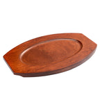 Thumbnail image #1 for CAC China ALPL-10-UW Wooden Oval Platter Underliner, 10-3/4" Case of 12